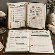 The Deluxe Crochet Planner & Yarn Stash Binder™