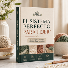 Mockup regenerado en español de El Sistema Perfecto para Tejer
