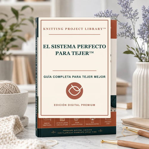 Mockup de El Sistema Perfecto para Tejer